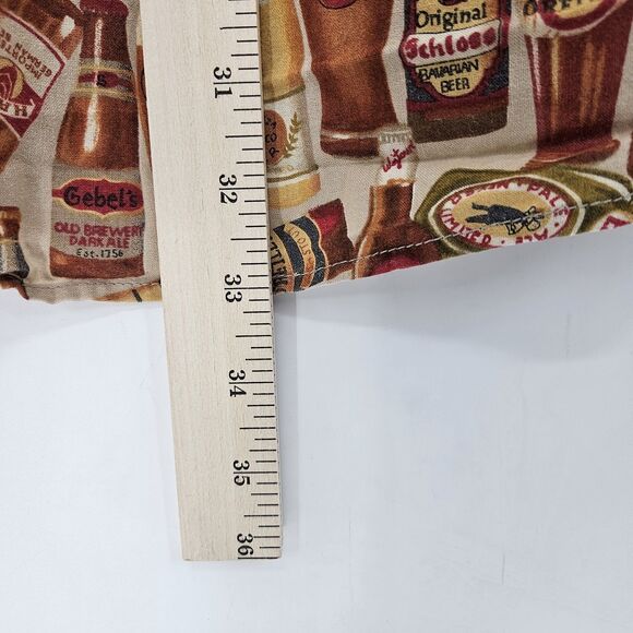 VTG Johnny Cotton Shirt Mens Extra Large Button Up Beers All Over Print USA XL‎ - Picture 5 of 9